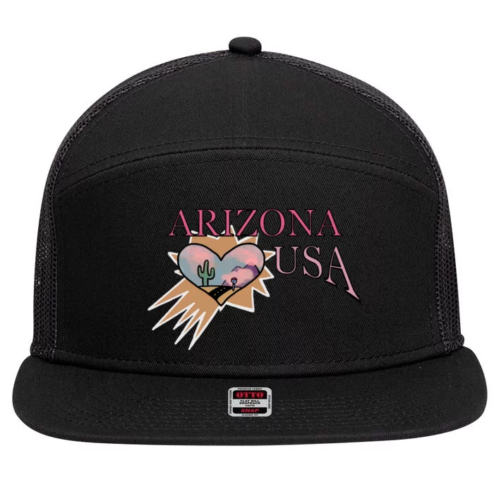 Arizona love 7 Panel Mesh Trucker Snapback Hat