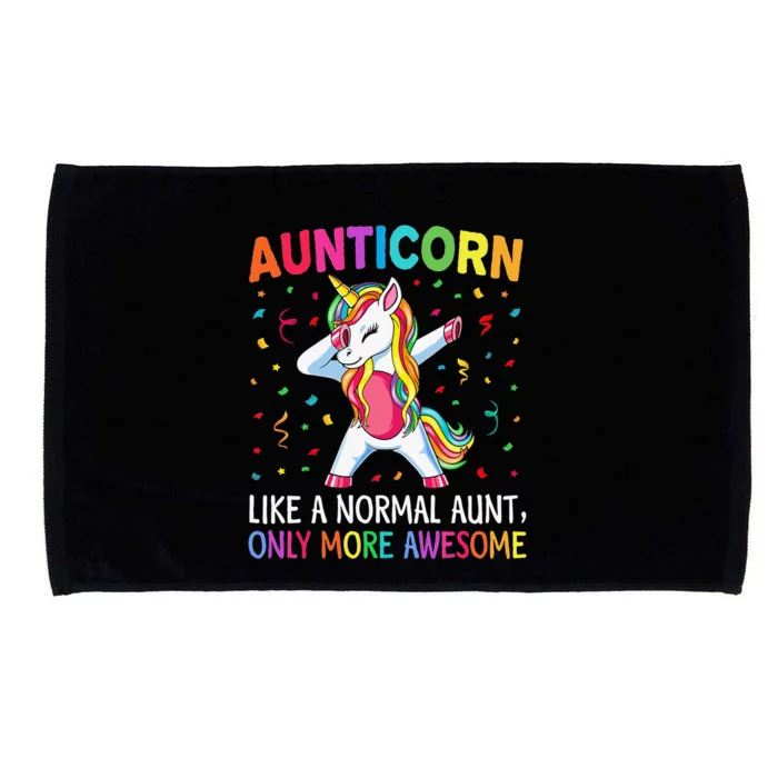 Aunticorn Like An Aunt Only Awesome Dabbing Unicorn Microfiber Hand Towel