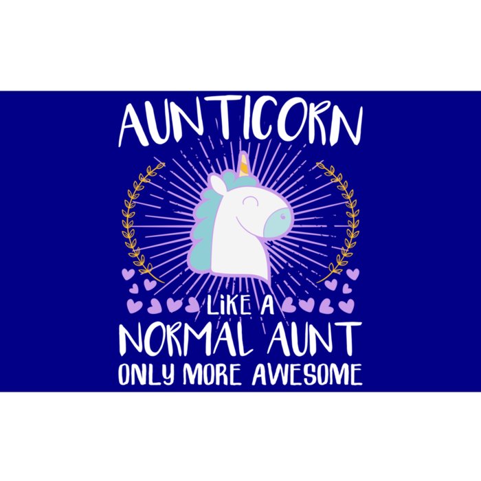 Aunticorn Like An Aunt Only Awesome Cute Family Unicorn Funny Gift Bumper Sticker