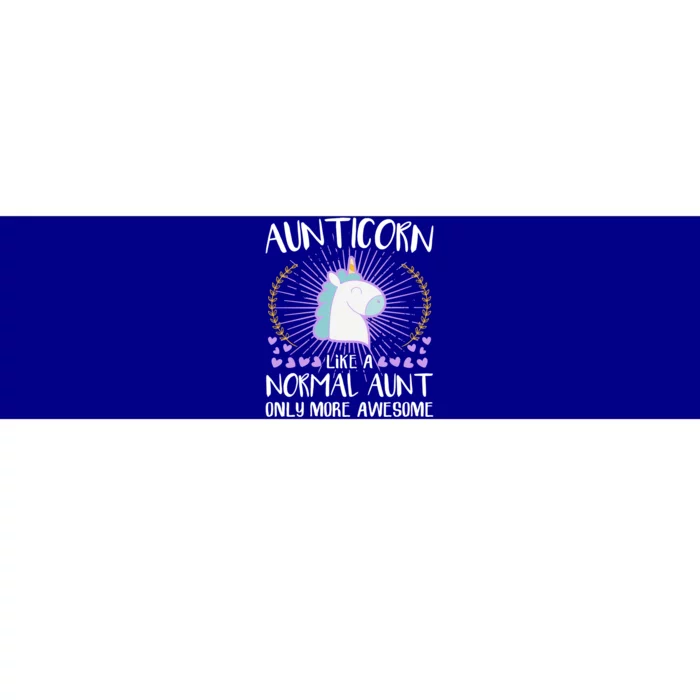 Aunticorn Like An Aunt Only Awesome Cute Family Unicorn Funny Gift Bumper Sticker