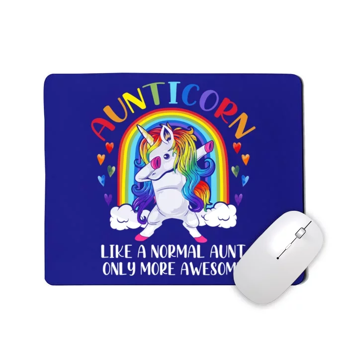 Aunticorn Like An Aunt Only Awesome Dabbing Unicorn Funny Gift Mousepad