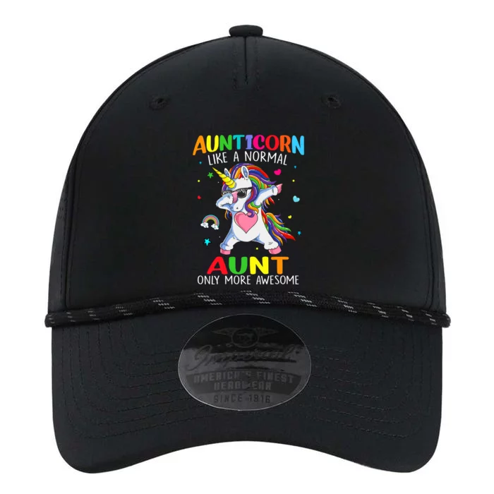 Aunticorn Like An Aunt Only Awesome Dabbing Unicorn Gift Performance The Dyno Cap