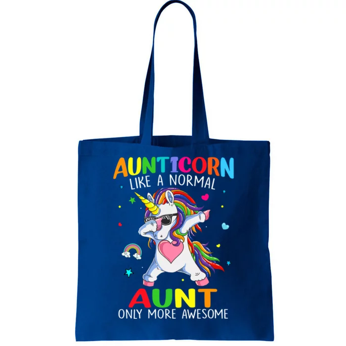 Aunticorn Like An Aunt Only Awesome Dabbing Unicorn Gift Tote Bag