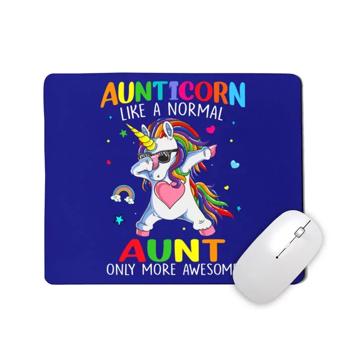 Aunticorn Like An Aunt Only Awesome Dabbing Unicorn Gift Mousepad