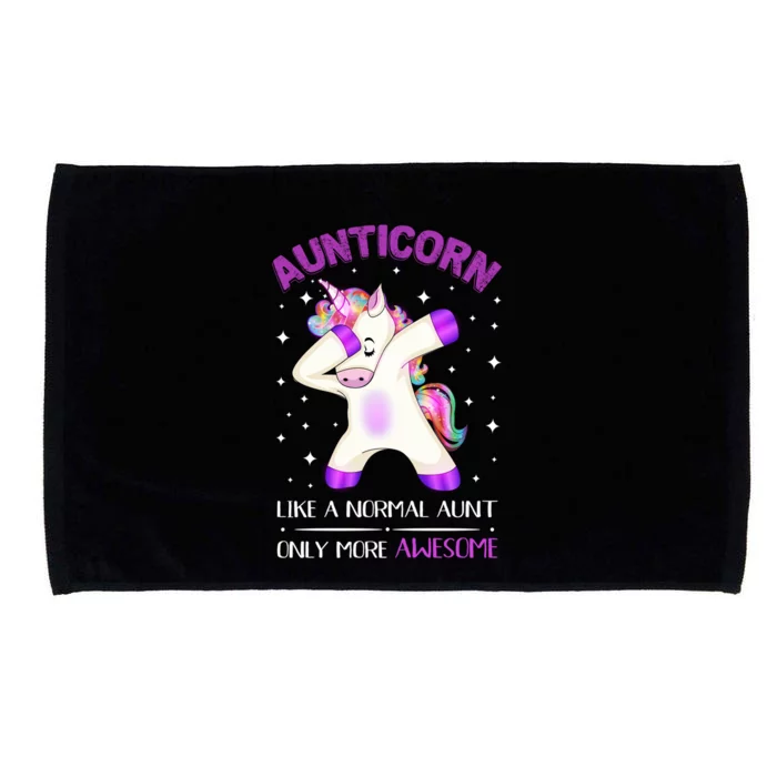 Aunticorn Like An Aunt Only Awesome Dabbing Unicorn Cute Gift Microfiber Hand Towel