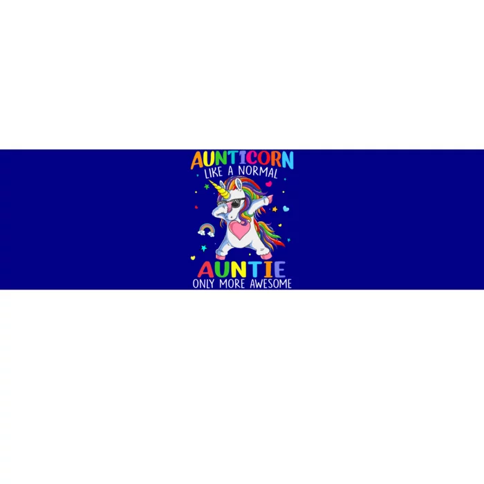 Aunticorn Like An Auntie Only Awesome Dabbing Unicorn Gift Bumper Sticker