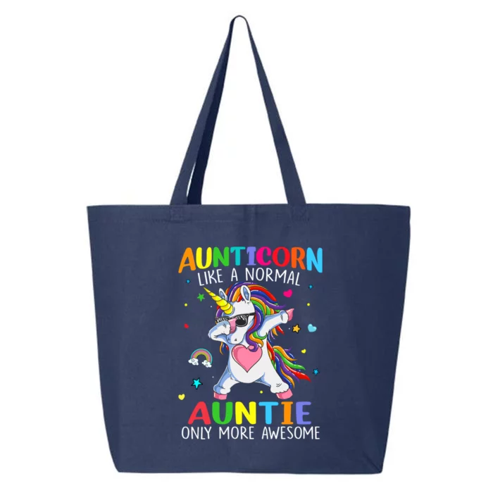 Aunticorn Like An Auntie Only Awesome Dabbing Unicorn Gift 25L Jumbo Tote