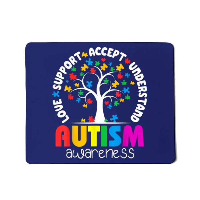 Autism Love Accept Support Autistic Autism Awareness Mousepad