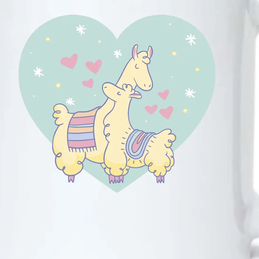 Alpaca Love Black Color Changing Mug