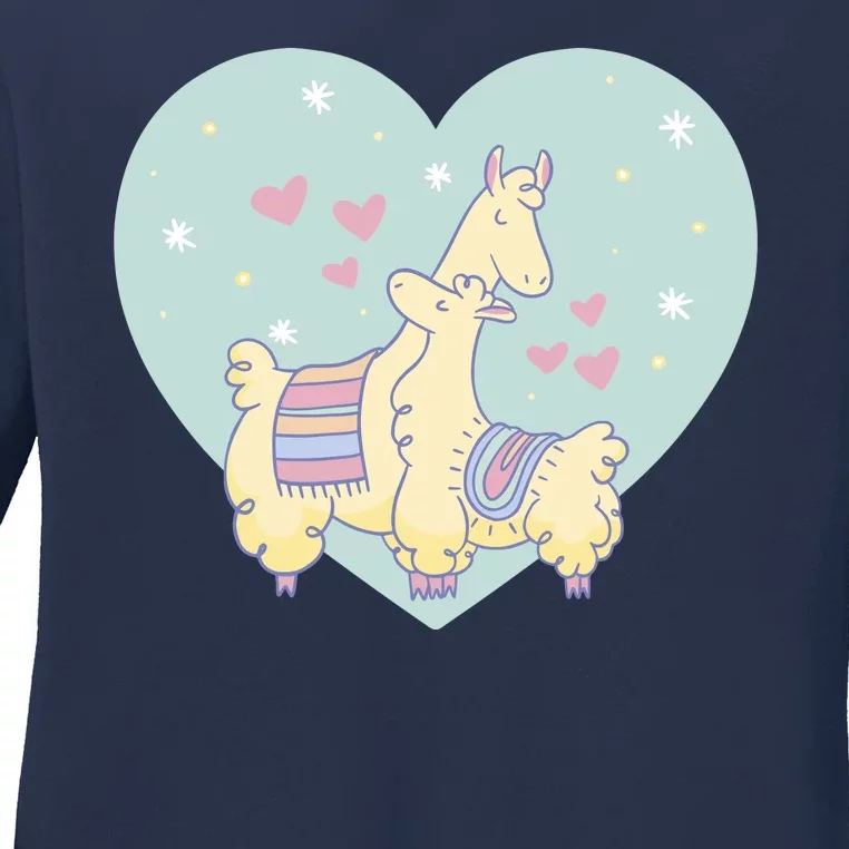 Alpaca Love Ladies Long Sleeve Shirt