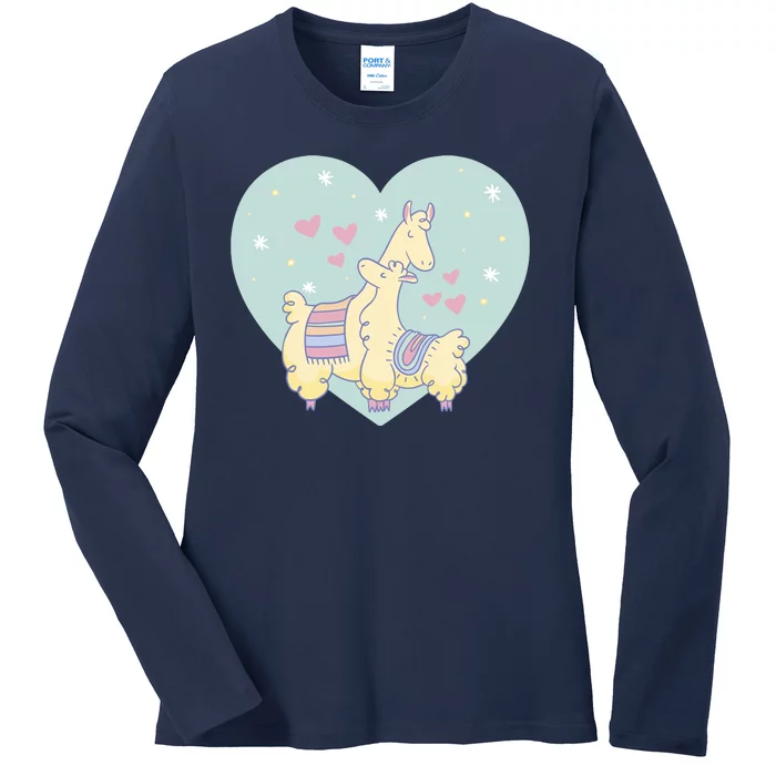 Alpaca Love Ladies Long Sleeve Shirt