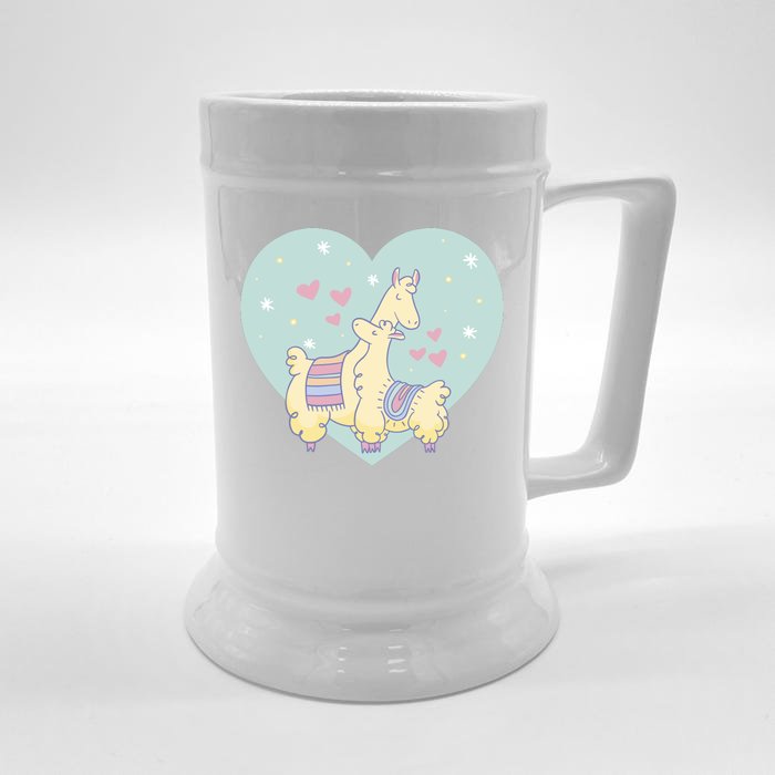 Alpaca Love Front & Back Beer Stein