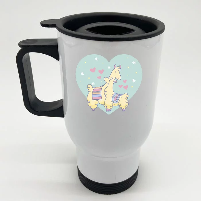 Alpaca Love Front & Back Stainless Steel Travel Mug