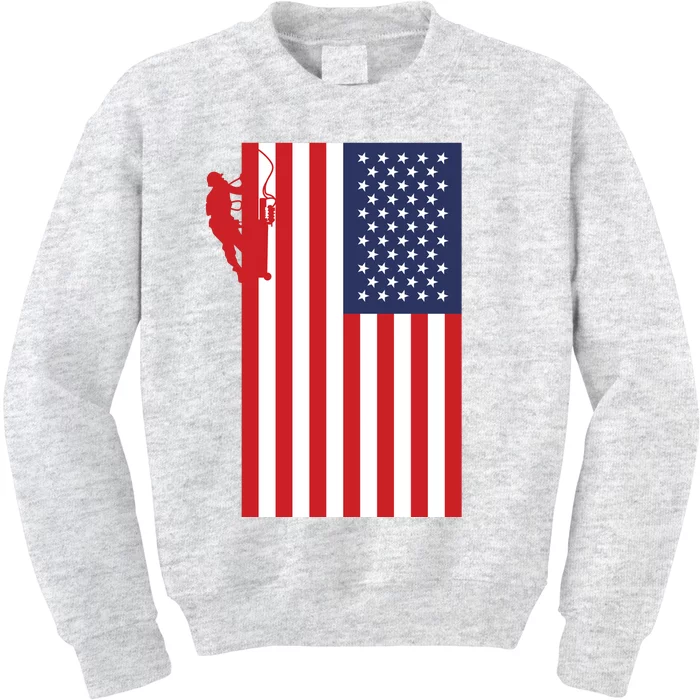 American Lineman Kids Sweatshirt