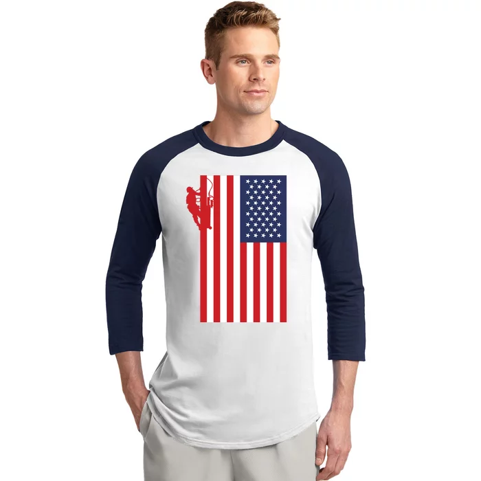 American Lineman Baseball Sleeve Shirt