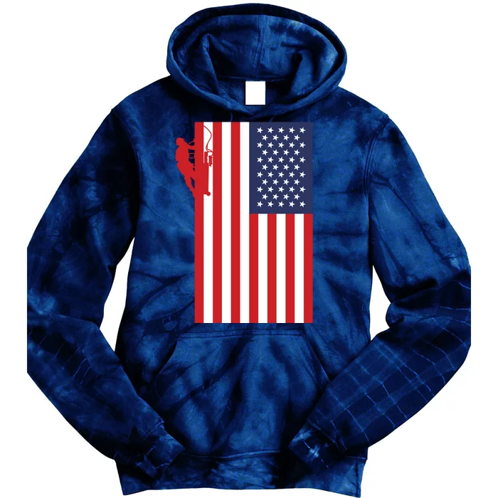 American Lineman Tie Dye Hoodie