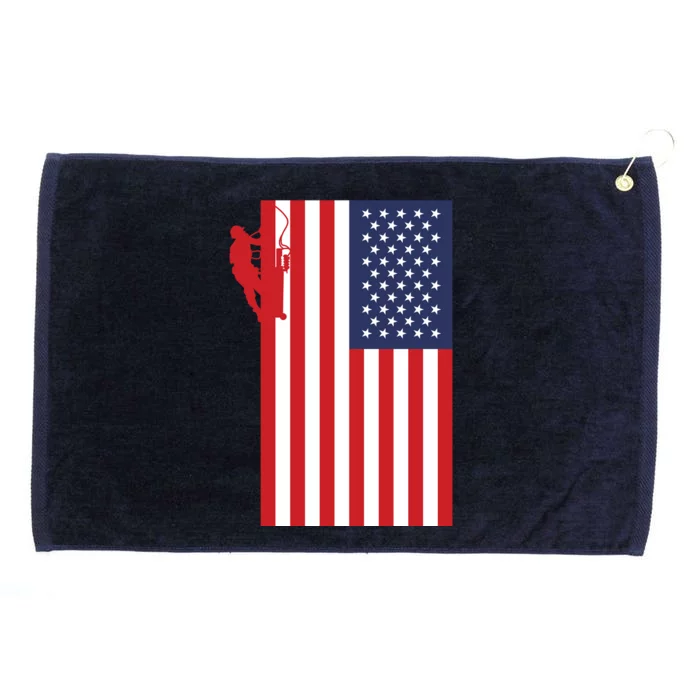 American Lineman Grommeted Golf Towel