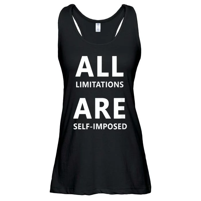 All Limitations Are Self Imposed Motivation Quote Gift Ladies Essential Flowy Tank