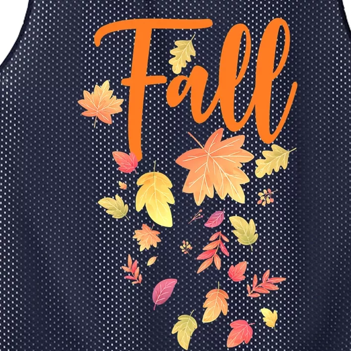 Autumn Leaves And Pumpkins Please Leaf Fall Season Mesh Reversible Basketball Jersey Tank