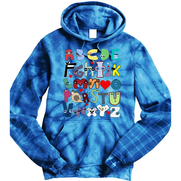 Alphabet Lore Az I Love You Letter Tie Dye Hoodie