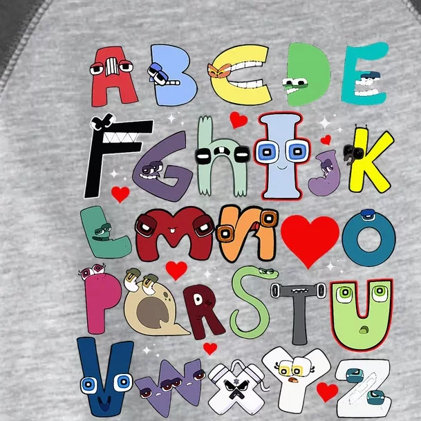 Alphabet Lore Az I Love You Letter Toddler Fine Jersey T-Shirt