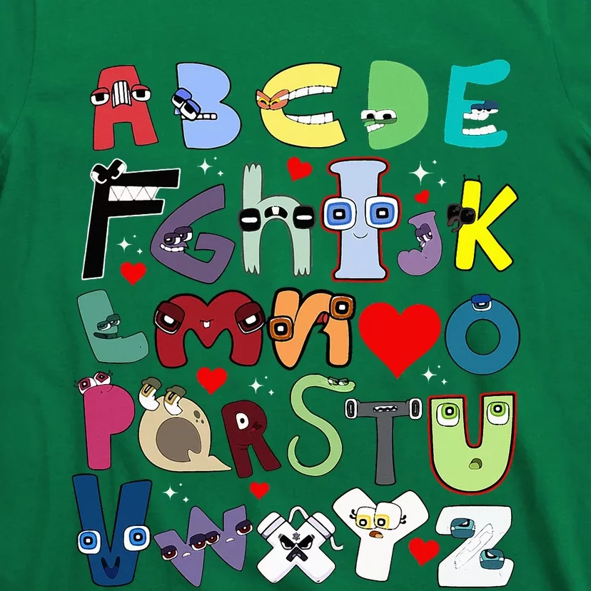 Alphabet Lore Az I Love You Letter T-Shirt