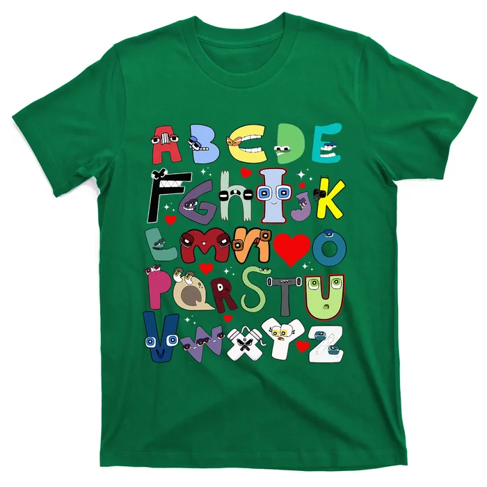 Alphabet Lore Az I Love You Letter T-Shirt