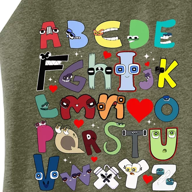 Alphabet Lore Az I Love You Letter Women’s Perfect Tri Rocker Tank