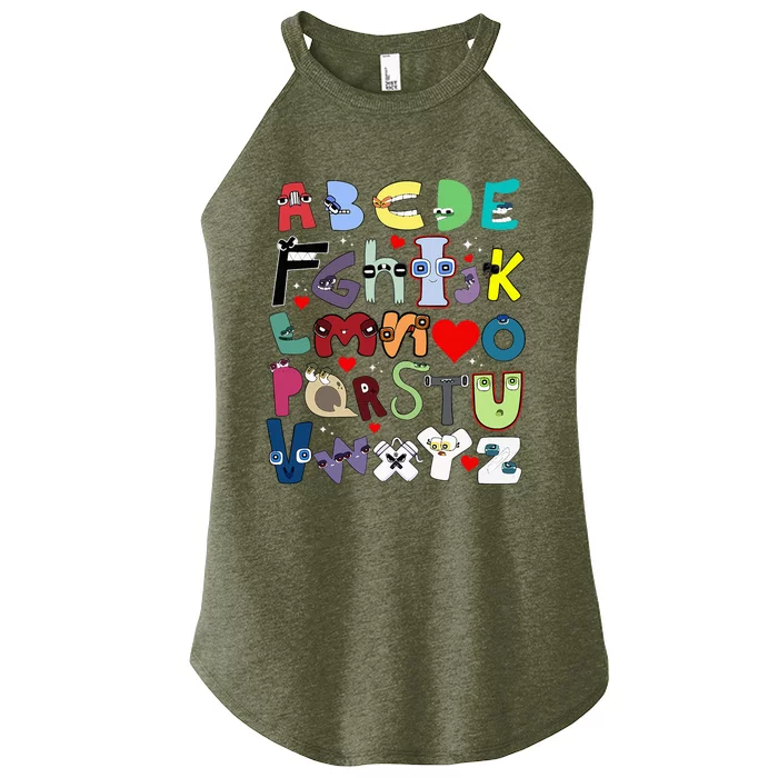 Alphabet Lore Az I Love You Letter Women’s Perfect Tri Rocker Tank