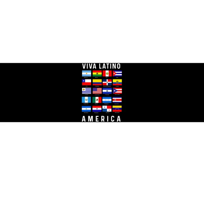 All Latin American Flags Countries Viva Latino America Bumper Sticker