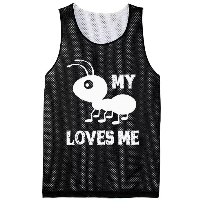 Ant Lovers_My Aunt Loves Me Family Gifts For Nephew & Niece Mesh Reversible Basketball Jersey Tank