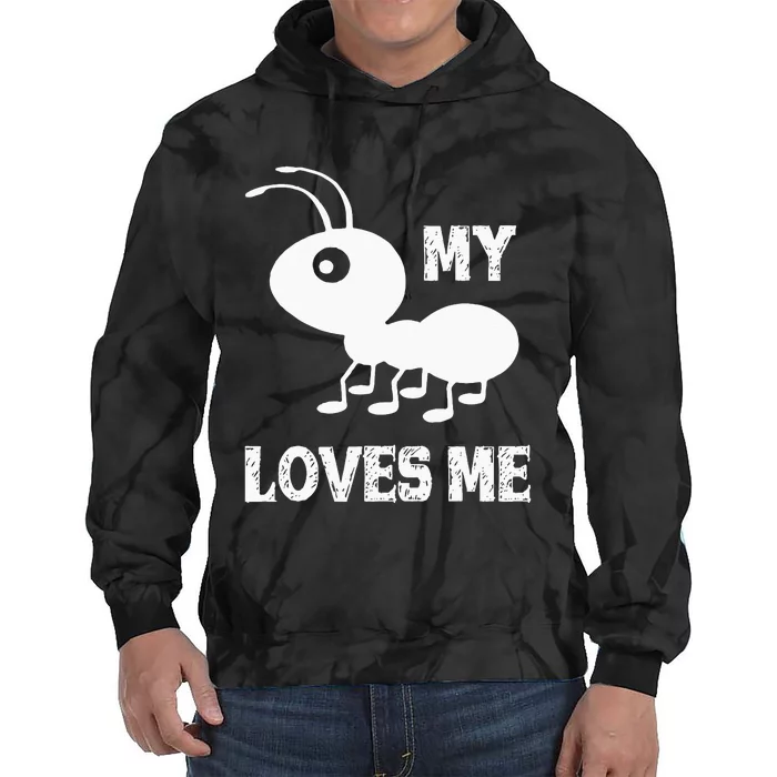 Ant Lovers_My Aunt Loves Me Family Gifts For Nephew & Niece Tie Dye Hoodie