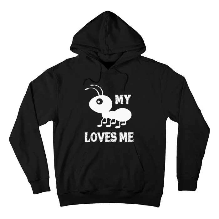 Ant Lovers_My Aunt Loves Me Family Gifts For Nephew & Niece Tall Hoodie