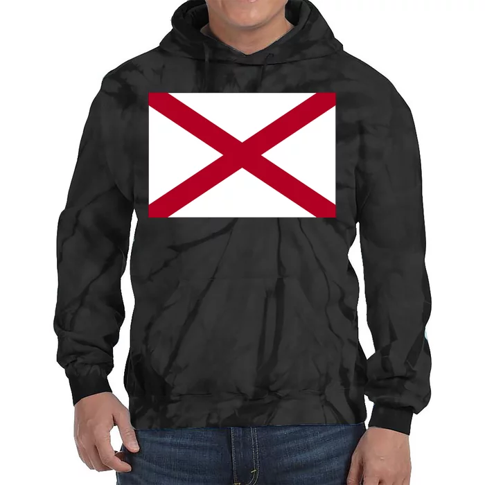 Alabama Flag Tie Dye Hoodie