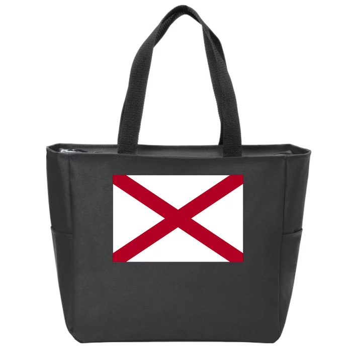 Alabama Flag Zip Tote Bag