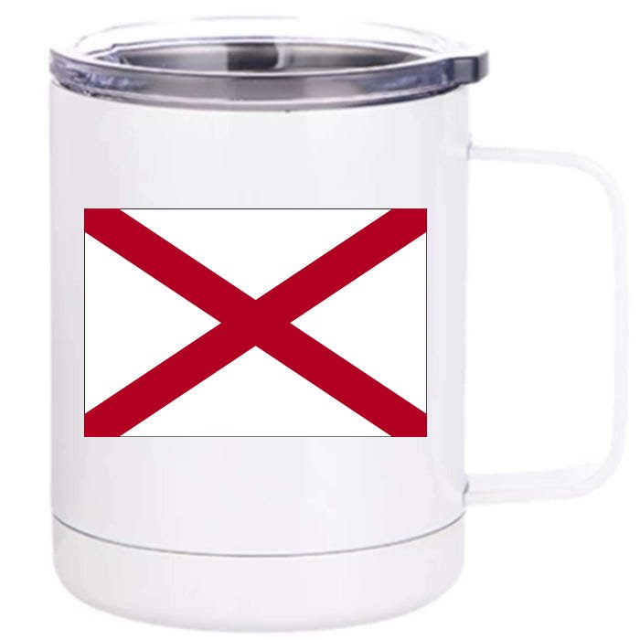 Alabama Flag Front & Back 12oz Stainless Steel Tumbler Cup