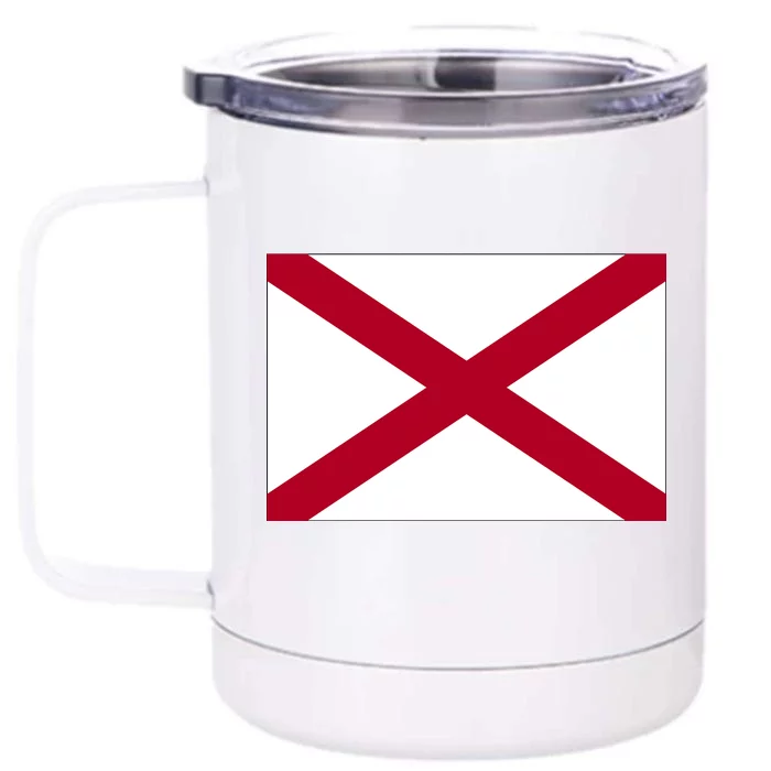 Alabama Flag Front & Back 12oz Stainless Steel Tumbler Cup