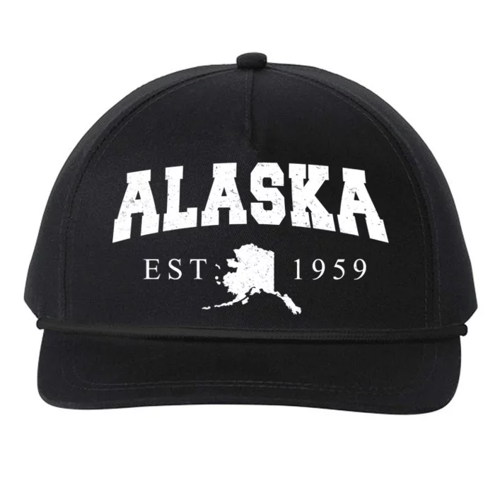 Alaska EST. 1959 Snapback Five-Panel Rope Hat