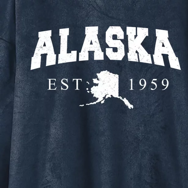 Alaska EST. 1959 Hooded Wearable Blanket