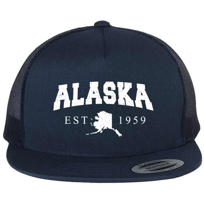 Alaska EST. 1959 Flat Bill Trucker Hat