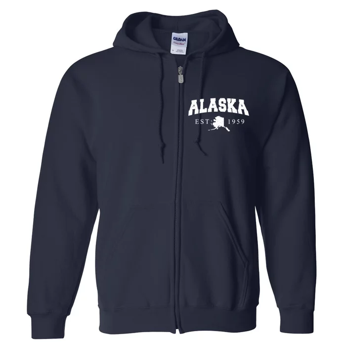 Alaska EST. 1959 Full Zip Hoodie