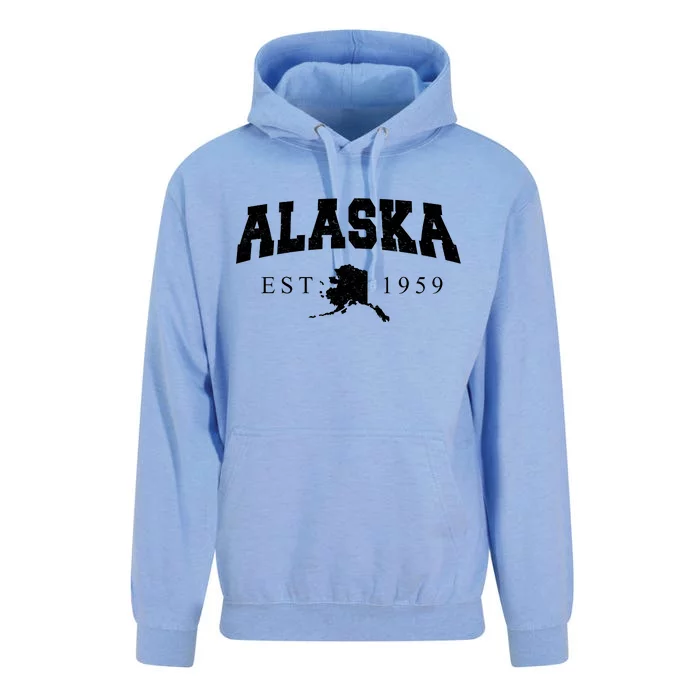 Alaska EST. 1959 Unisex Surf Hoodie