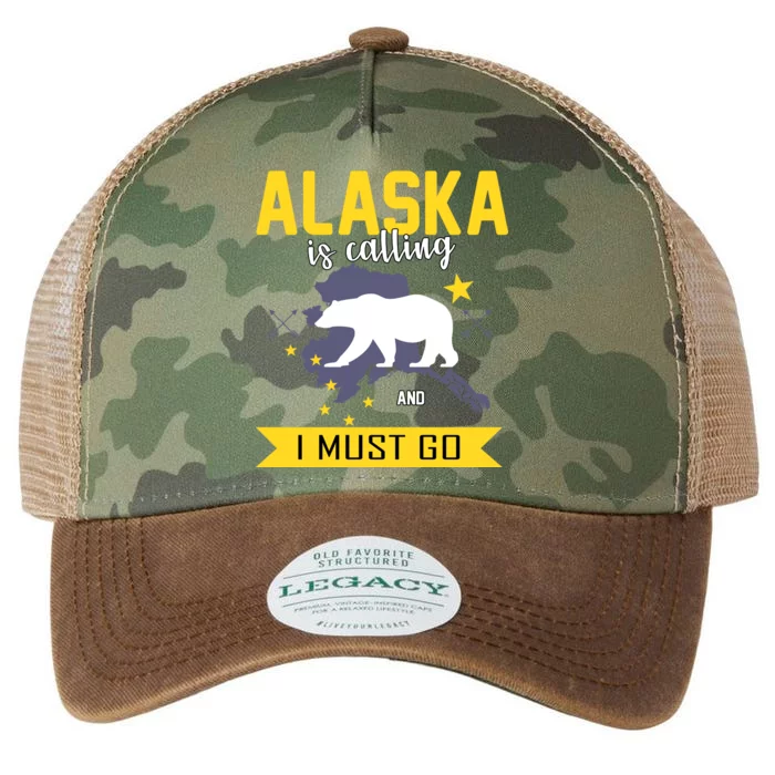 Alaska Is Calling And I Must Go Legacy Tie Dye Trucker Hat