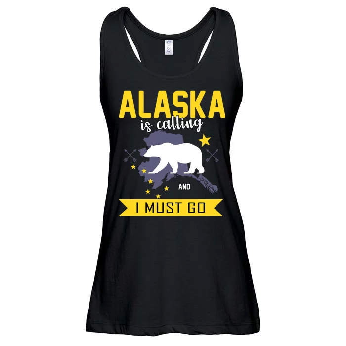 Alaska Is Calling And I Must Go Ladies Essential Flowy Tank