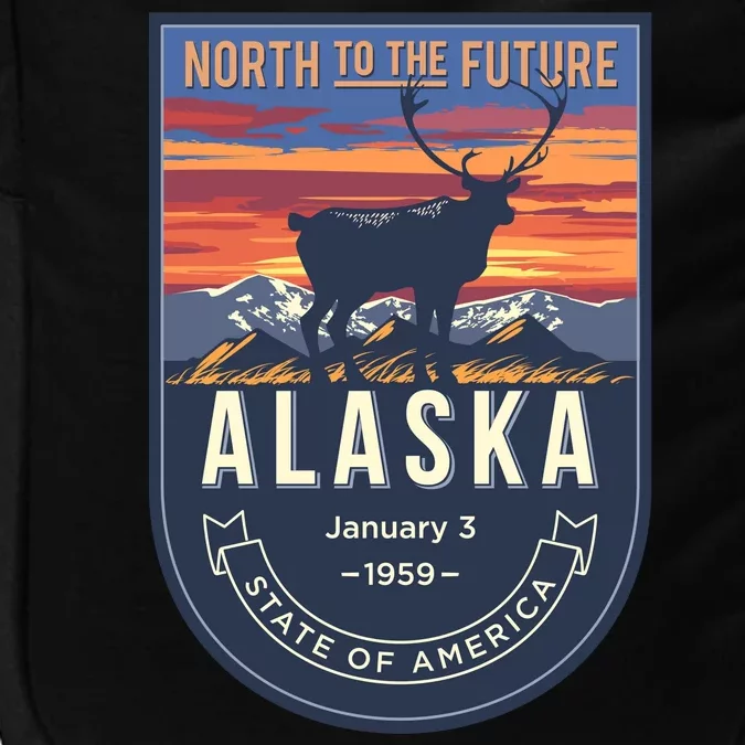 Alaska State Emblem Impact Tech Backpack