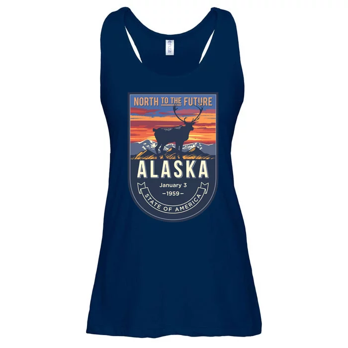 Alaska State Emblem Ladies Essential Flowy Tank