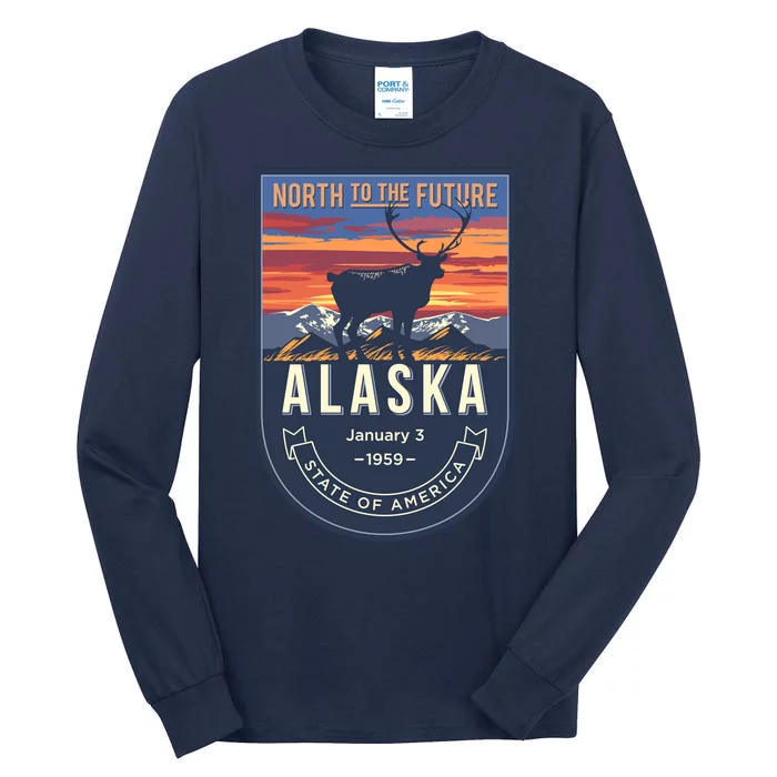 Alaska State Emblem Tall Long Sleeve T-Shirt