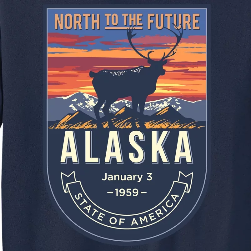 Alaska State Emblem Tall Sweatshirt