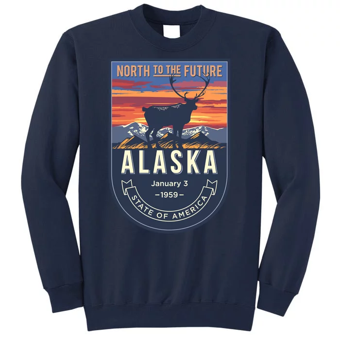 Alaska State Emblem Tall Sweatshirt