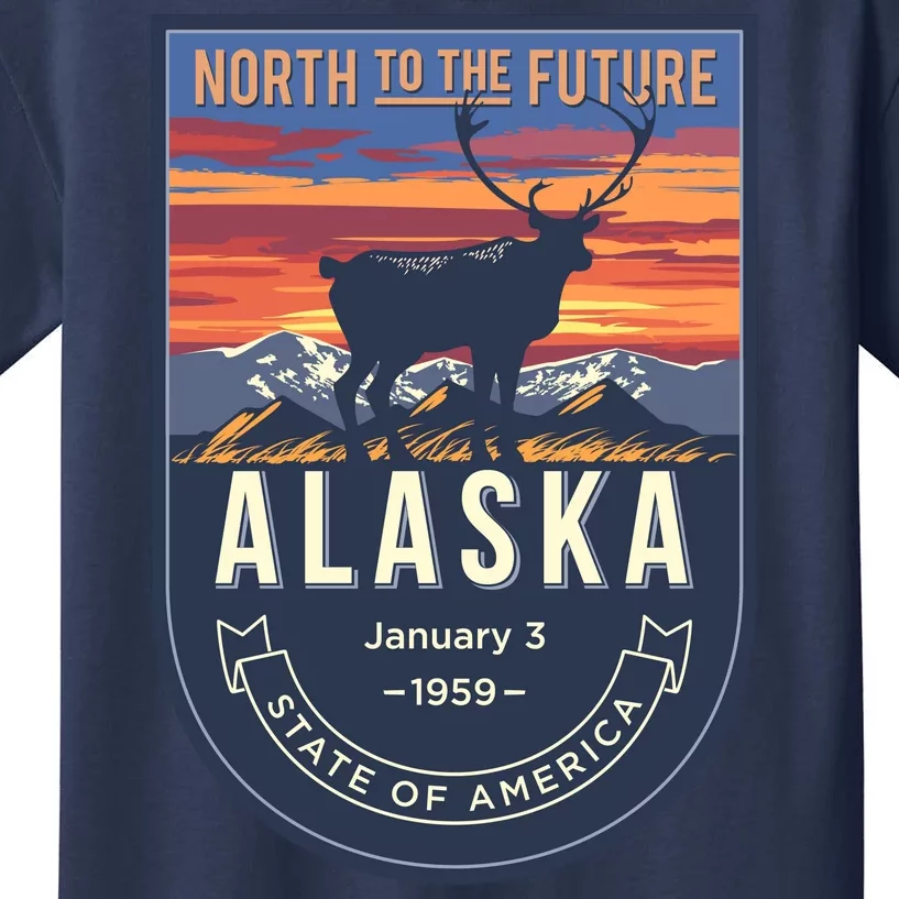 Alaska State Emblem Kids T-Shirt